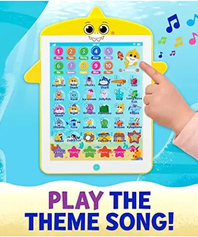 Baby Sharks Big Show Kids Tablet Interactive Educational Toys Baby Shark Toddler Tablet Makes Learning Fun Full Size 0 2