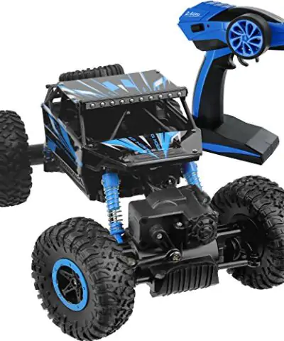 Click N Play Remote Control Car 4WD Off Road Rock Crawler Vehicle 24 GHz Blue 0