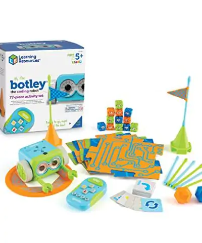 Learning Resources Botley The Coding Robot Activity Set 77 Pieces Ages 5 Screen Free Coding Robot for Kids STEM Toy Gifts for Boys and Girls 0
