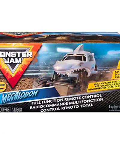 Monster Jam Official Megalodon Remote Control Monster Truck 124 Scale 24 GHz for Ages 4 and Up 0 0