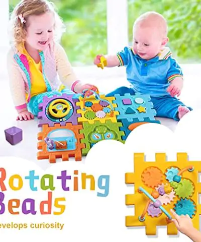 Activity Cube Baby Toys 6 to12 MonthsEarly Educational Music and Light Baby Toys for 6 12 18 Months1 Year Old Baby Toys Play Center Boys Girls Birthday Gifts for 1 2 Years Old 0 1