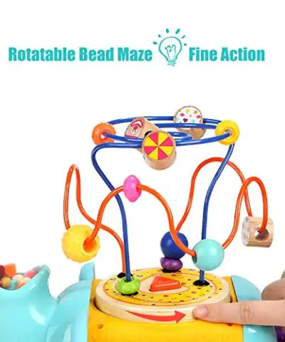 TOP BRIGHT Activity Cube Toys Baby Toys with Bead Maze for Toddlers 1 2 Year Old Boy and Girl Gifts 0 2