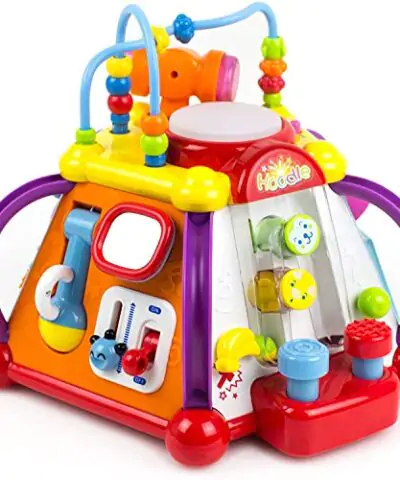 Toysery Baby Activity Center Toddler Kids Learning Skill Development Cube with Lights Music Enhance Skill Development with a 15 in 1 Game Functions Toy 0