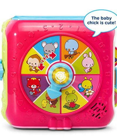 VTech Sort and Discovery Activity Cube Frustration Free Packaging Pink 0 1