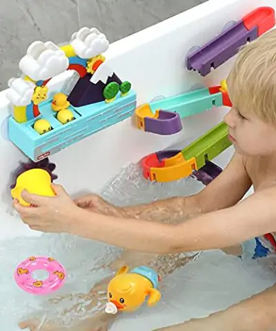 HOLYFUN Interactive Light Up & Musical Bathtub Toys for Toddlers