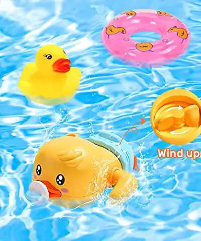 Baby Bath Toy Interactive Light Up Musical Bathtub Toys for Toddlers Floating Squirting Toys for Boys and Girls 0 2