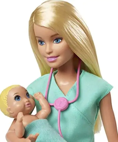 Barbie Baby Doctor Playset with Blonde Doll 2 Infant Dolls Exam Table and Accessories Stethoscope Chart and Mobile for Ages 3 and Up 0 1