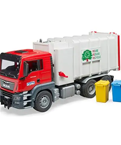 Bruder Toys 03761 Man TGS Side Loading Garbage Truck 0 0