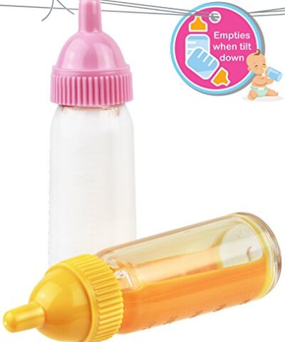 Click N Play Magic Disappearing Baby Bottle Toy Set Play Baby Bottles with Disappearing Milk Juice Baby Doll Accessories Toys for Kids Toddlers Great Gift for Little Girls Ages 2 4 0 0