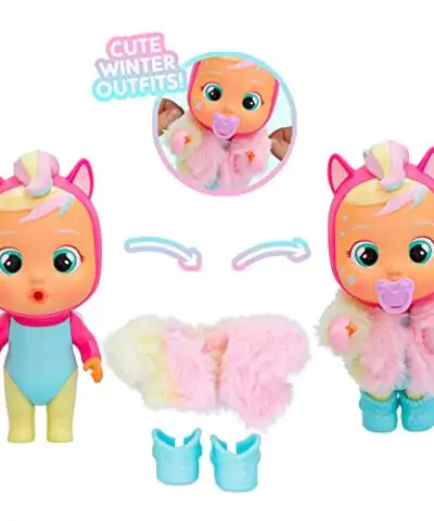 Cry Babies Magic Tears ICY World Keep Me Warm Series 8 Surprises Accessories Surprise Doll Great Gift for Kids Ages 3 0 3