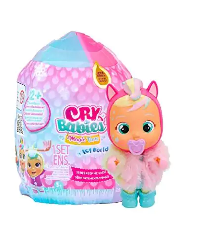 Cry Babies Magic Tears ICY World Keep Me Warm Series 8 Surprises Accessories Surprise Doll Great Gift for Kids Ages 3 0