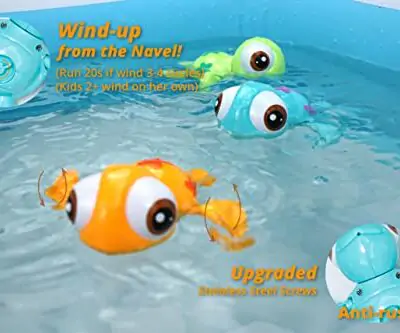 DUCKBOXX XX Bath Toys Wind up Swimming Sea Turtles for Kids 18M 3pcs 0 0