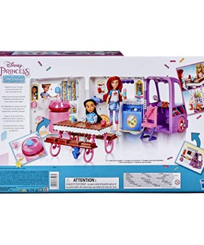 Disney Princess Comfy Squad Sweet Treats Truck Playset with 16 Accessories Pretend Ice Cream Shop Toy for Girls 5 Years Old and Up 0 1