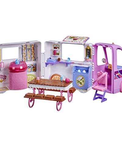 Disney Princess Comfy Squad Sweet Treats Truck Playset with 16 Accessories Pretend Ice Cream Shop Toy for Girls 5 Years Old and Up 0 2