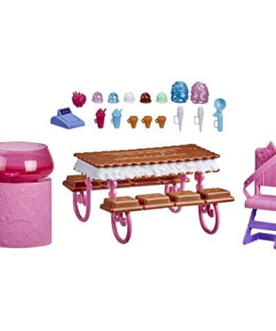 Disney Princess Comfy Squad Sweet Treats Truck Playset with 16 Accessories Pretend Ice Cream Shop Toy for Girls 5 Years Old and Up 0 3