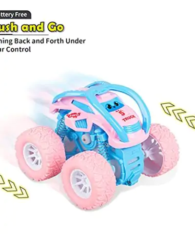 LODBY Car Toys for 2 3 4 Year Old Girls Boys Gifts Pull Back Toy Cars for Toddler Toys Age 2 4 6 Boys Monster Trucks for Kids Toys Age 1 2 3 4 5 6 Year Old Boys Girl Birthday Gifts 0 1