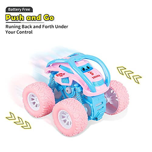 LODBY Car Toys for 2 3 4 Year Old Girls Boys Gifts Pull Back Toy Cars for Toddler Toys Age 2 4 6 Boys Monster Trucks for Kids Toys Age 1 2 3 4 5 6 Year Old Boys Girl Birthday Gifts 0 1