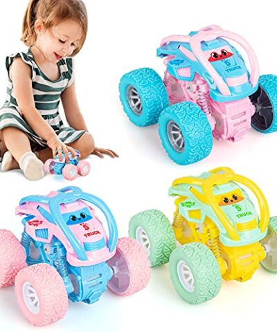 LODBY Car Toys for 2 3 4 Year Old Girls Boys Gifts Pull Back Toy Cars for Toddler Toys Age 2 4 6 Boys Monster Trucks for Kids Toys Age 1 2 3 4 5 6 Year Old Boys Girl Birthday Gifts 0