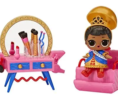 LOL Surprise OMG House of Surprises Beauty Booth Playset with Her Majesty Collectible Doll and 8 Surprises Dollhouse Accessories Holiday Toy Great Gift for Kids Ages 4 5 6 Years Collectors 0