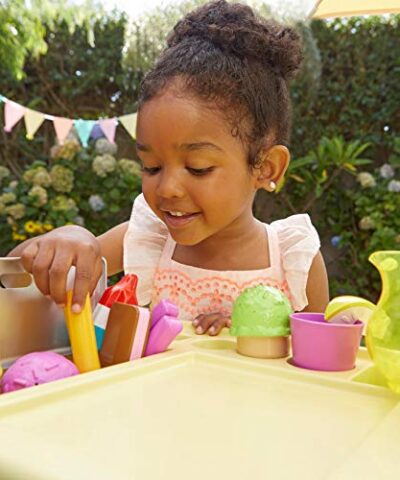 Little Tikes 2 in 1 Lemonade and Ice Cream Stand with 25 Accessories and Chalkboard For Kids Ages 2 plus 0 2