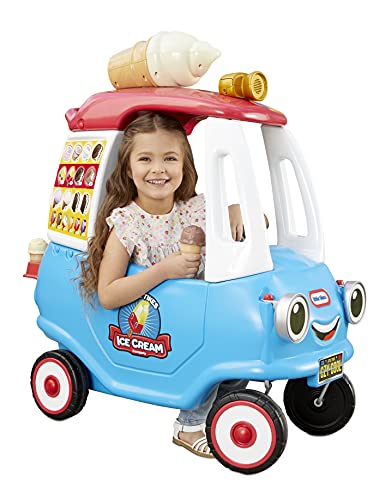 Experience the Ultimate Ice Cream Adventure with the Little Tikes Cozy Ice Cream Truck Ride-On
