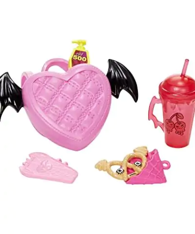 Monster High Doll Draculaura with Accessories and Pet Bat Posable Fashion Doll with Pink and Black Hair 0 1