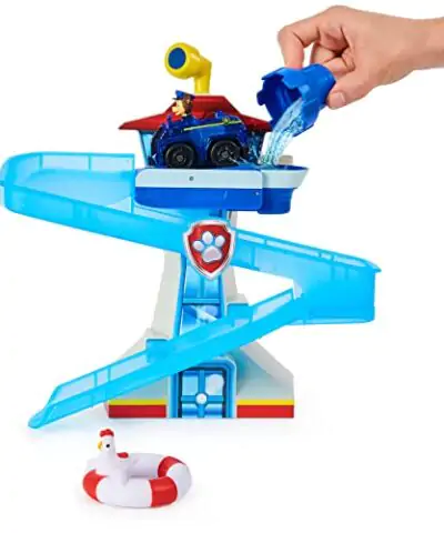 Paw Patrol Adventure Bay Bath Playset with Light up Chase Vehicle Bath Toy for Kids Aged 3 and up 0 1