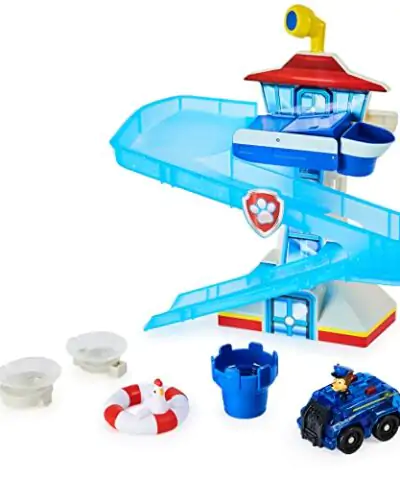 Paw Patrol Adventure Bay Bath Playset with Light up Chase Vehicle Bath Toy for Kids Aged 3 and up 0 3