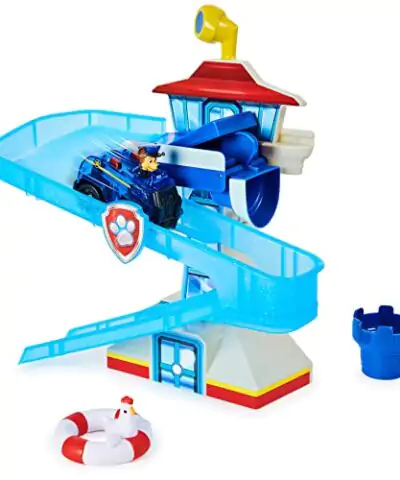 Paw Patrol Adventure Bay Bath Playset with Light up Chase Vehicle Bath Toy for Kids Aged 3 and up 0