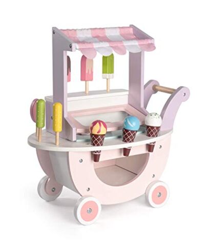 ROBUD Wooden Ice Cream Cart