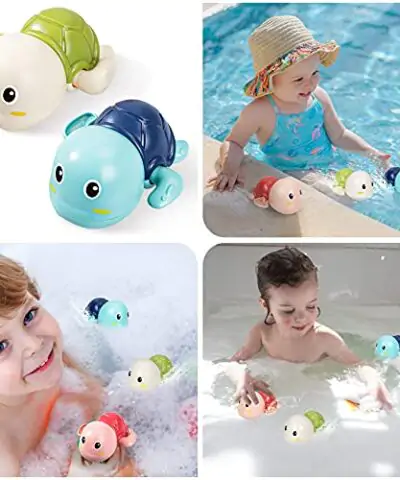 SEPHIX Bath Toys for Toddlers 1 3 Year Old Boys Gifts Swim Turtle Water Bath Toys for Toddlers Boy Toys for 1 2 3 4 Year Old Girls Gifts Wind up Bathtub Toys for Baby Pool Toys Toddler Age 1 2 4 0 3