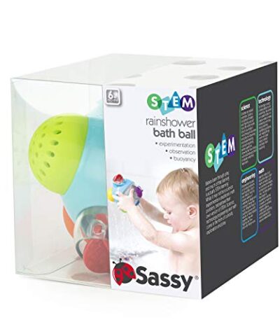 Sassy Rain Shower Bath Ball STEM Bath Toy 6 Months 0 3