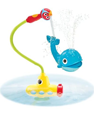 Yookidoo Baby Bath Toy Submarine Spray Whale Battery Operated Infant Toddler Water Pump with Easy to Grip Hand Shower 0