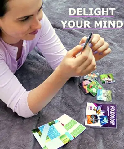 FOLDOLOGY The Origami Puzzle Game Hands On Brain Teasers for Tweens Teens Adults Stocking Stuffers Fold The Paper to Complete The Picture 100 Challenges Ages 10 0 2