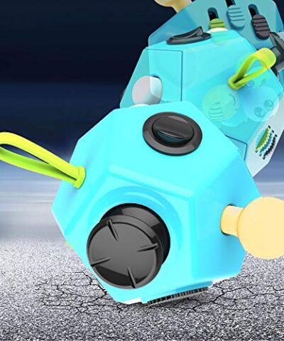 Fidget Dodecagon 12 Side Fidget Cube Relieves Stress and Anxiety Anti Depression Cube for Children and Adults with ADHD ADD OCD Autism B3 Blue Sky 0 1