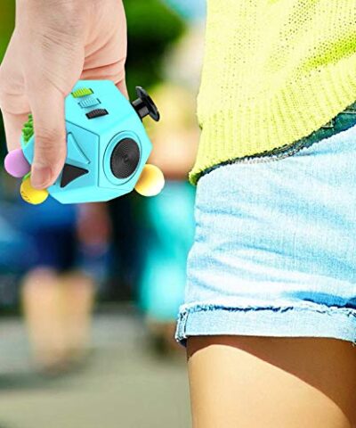 Fidget Dodecagon 12 Side Fidget Cube Relieves Stress and Anxiety Anti Depression Cube for Children and Adults with ADHD ADD OCD Autism B3 Blue Sky 0 3