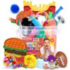 Fidget Toy Pack 40 PCS Sensory Set for Autistic Kids Adults Hamburger French Fries Stress Relief Bundles 0