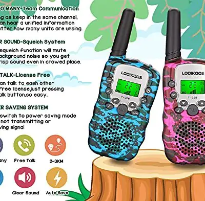 LOOIKOOS Walkie Talkies for Kids 3 KMs Long Range Walky Talky Radio Kid Toy Gifts for Boys and Girls 3 Pack Setup configuration Reviews pluginImport Reviews Reviews plugin Go ProProduct customization 0 1
