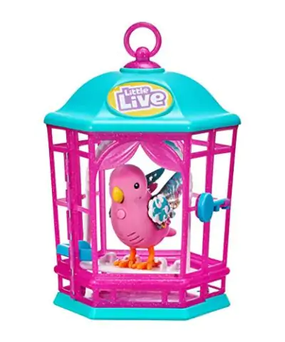 Little Live Pets Bird with Cage Rainbow Glow Styles May Vary 0 0