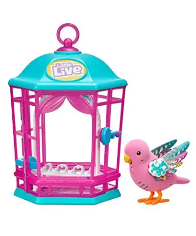 Little Live Pets Bird with Cage Rainbow Glow Styles May Vary 0 2