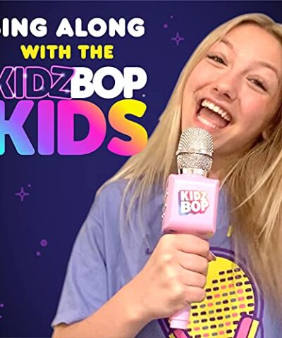 Move2Play Kidz Bop Karaoke Microphone The Hit Music Brand for Kids Birthday Gift for Girls and Boys Toy for Kids Ages 4 5 6 7 8 Years Old 0 2