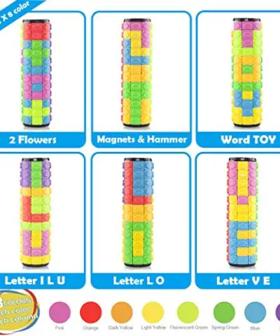 RYTOYS Rotate and Slide Puzzle Patented Fidget CubeRestore OrderCreate Patterns 8 Colors12 Layers Detach Piece for Quick PlayFidget ToysBrain TeaserSensory ToysBirthday Gifts 0 0