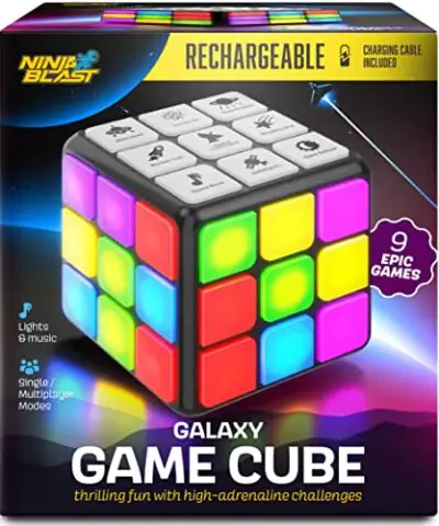 Rechargeable Game Activity Cube 9 Fun Brain Memory Games Cool Toys for Boys and Girls ChristmasBirthday Gifts for Ages 6 12 Year Old Kids Tweens Teens Best Boy Girl Toy Gift Ideas 0