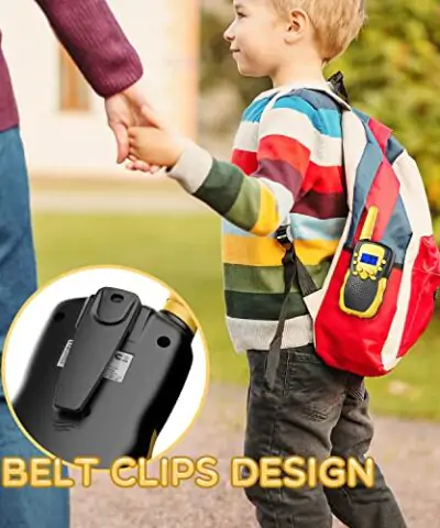 Selieve Toys for 4 14 Year Old Childrens Walkie Talkies for Kids 22 Channels 2 Way Radio Toy with Backlit LCD Flashlight 3 Miles Range for Outside Camping Hiking Yellow 0 3