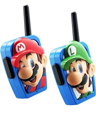 Super Mario Bros Walkie Talkies Kids Toys Long Range Two Way Static Free Handheld Radios Designed for Indoor or Outdoor Games for Kids Aged 3 and Up 0 1