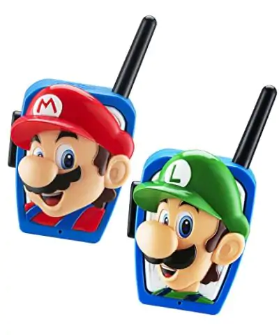 Super Mario Bros Walkie Talkies Kids Toys Long Range Two Way Static Free Handheld Radios Designed for Indoor or Outdoor Games for Kids Aged 3 and Up 0