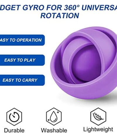 Yrissmiss Fidget Toys Mini Funny Fidget Toys for Kids Adults Anxiety Stress Relief Finger Gyro Toys Exercise Finger Flexibility Fidget Spinners Toys Gifts for Boys Girls 0 1