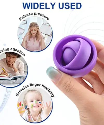 Yrissmiss Fidget Toys Mini Funny Fidget Toys for Kids Adults Anxiety Stress Relief Finger Gyro Toys Exercise Finger Flexibility Fidget Spinners Toys Gifts for Boys Girls 0 2