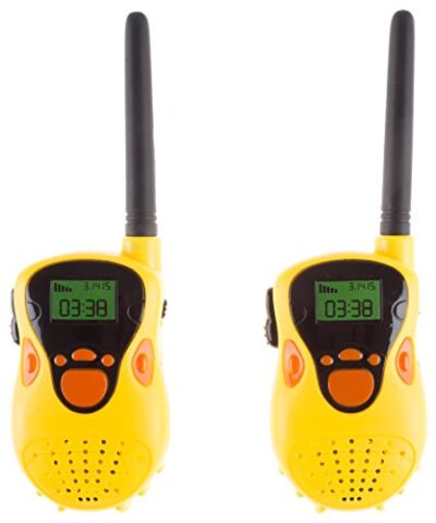 Hey Play Kids Walkie Talkie Set 2 Pack Indoor Outdoor Toy Battery Operated Works Up to 130 Ft Great for Fun Pretend Play 0