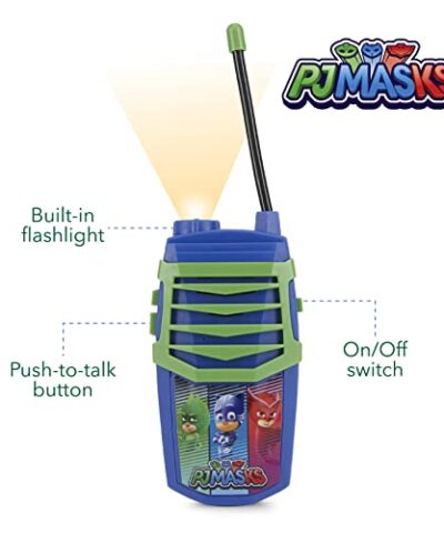 Sakar PJ Masks Molded Walkie Talkie for Kids Zak Designs PJ Masks Kids Water Bottle with Spout Cover and Built in Carrying Loop 0 1